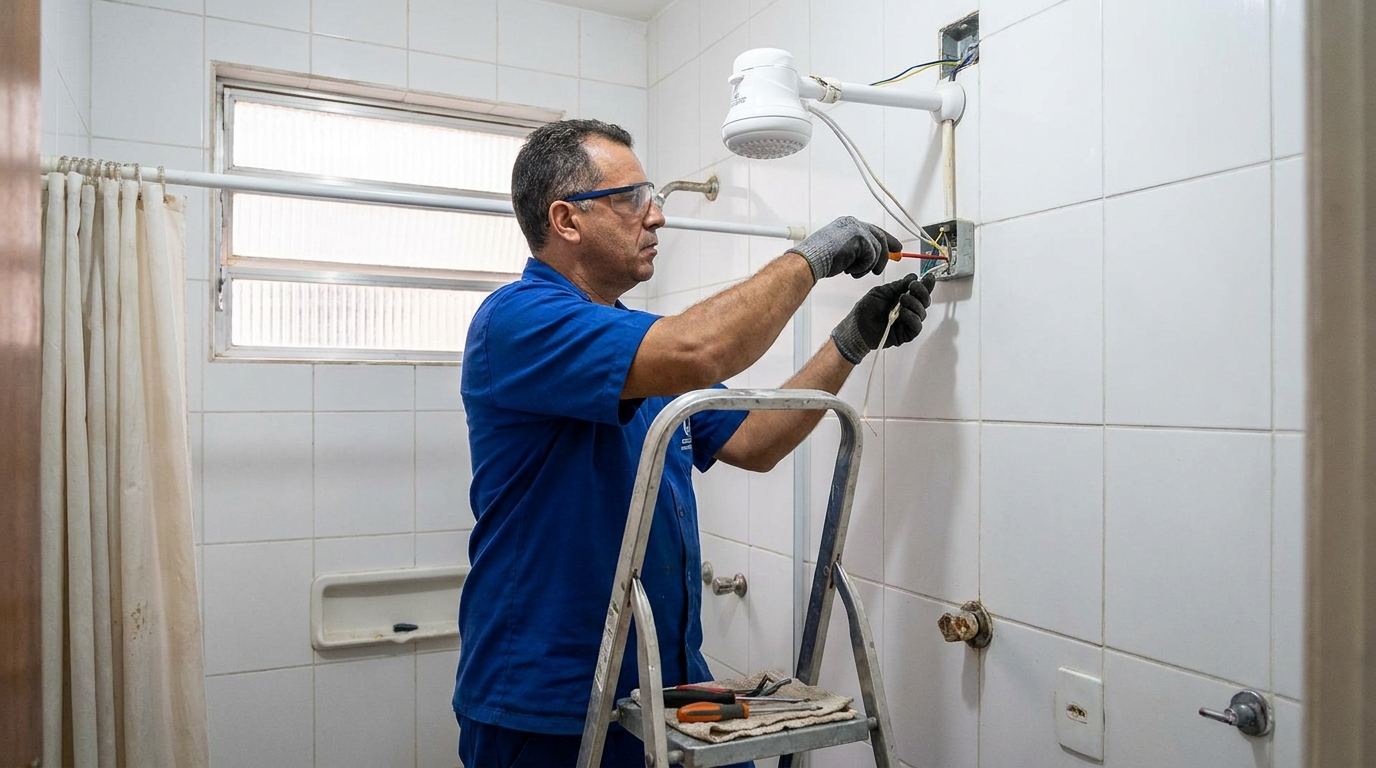 Instalação de Chuveiro Elétrico perto de mim em Criciúma‑SC