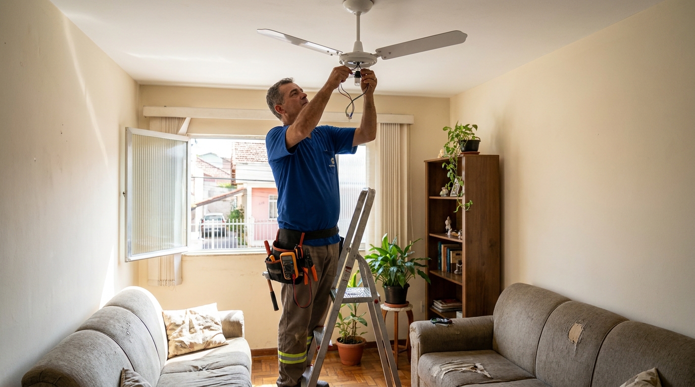Instalação de Ventilador de Teto perto de mim em Criciúma‑SC